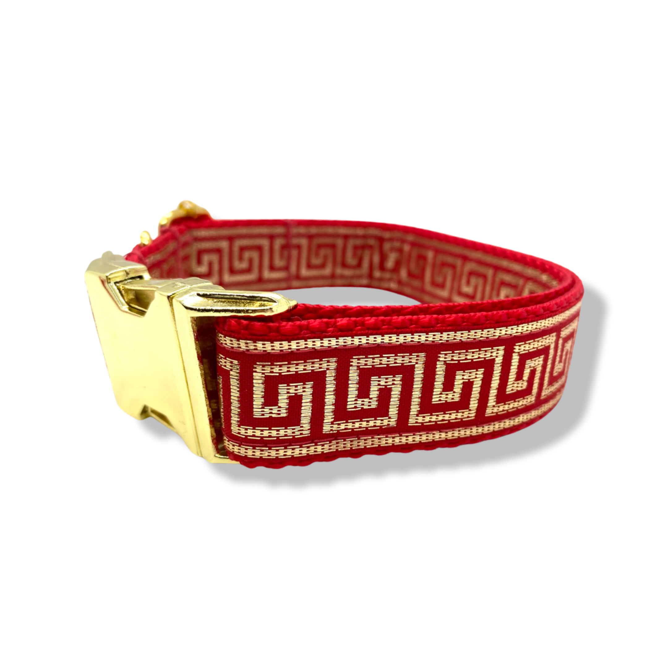 Greek key dog collar cheap