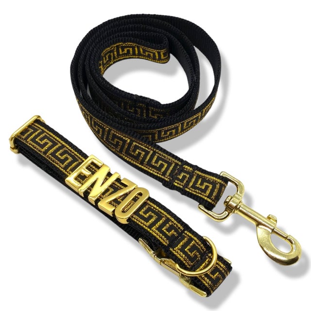 Greek key dog collar online